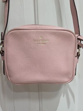 kate spade Pebbled Leather Crossbody - Light Pink